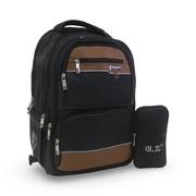BZ Backpack with Trolley Sleeve 20 Inches + Pencil Case – Black