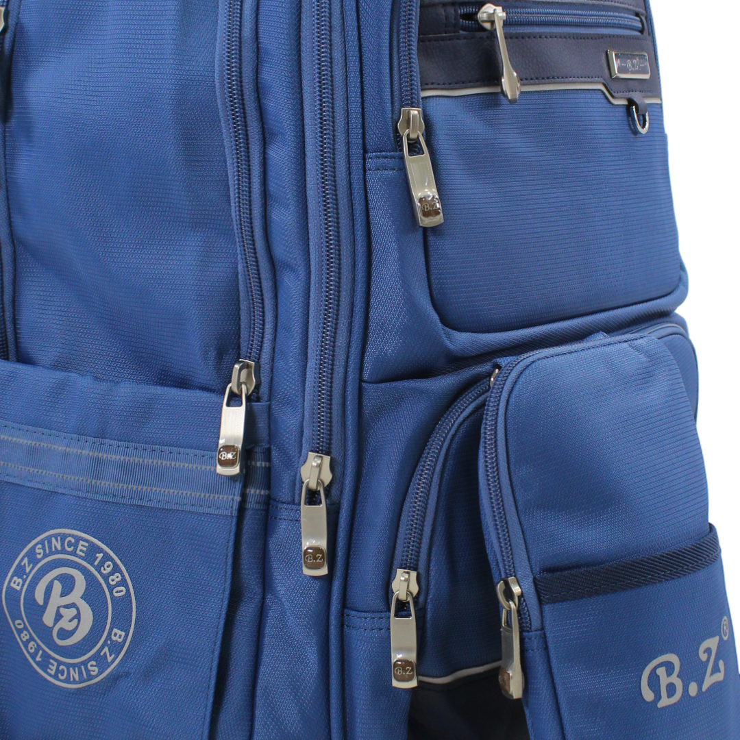BZ Backpack 20 Inches with Trolley Sleeve + Pencil Case – Blue