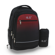 BZ Backpack with Trolley Sleeve 20 Inches + Pencil Case – Burgundy & Black