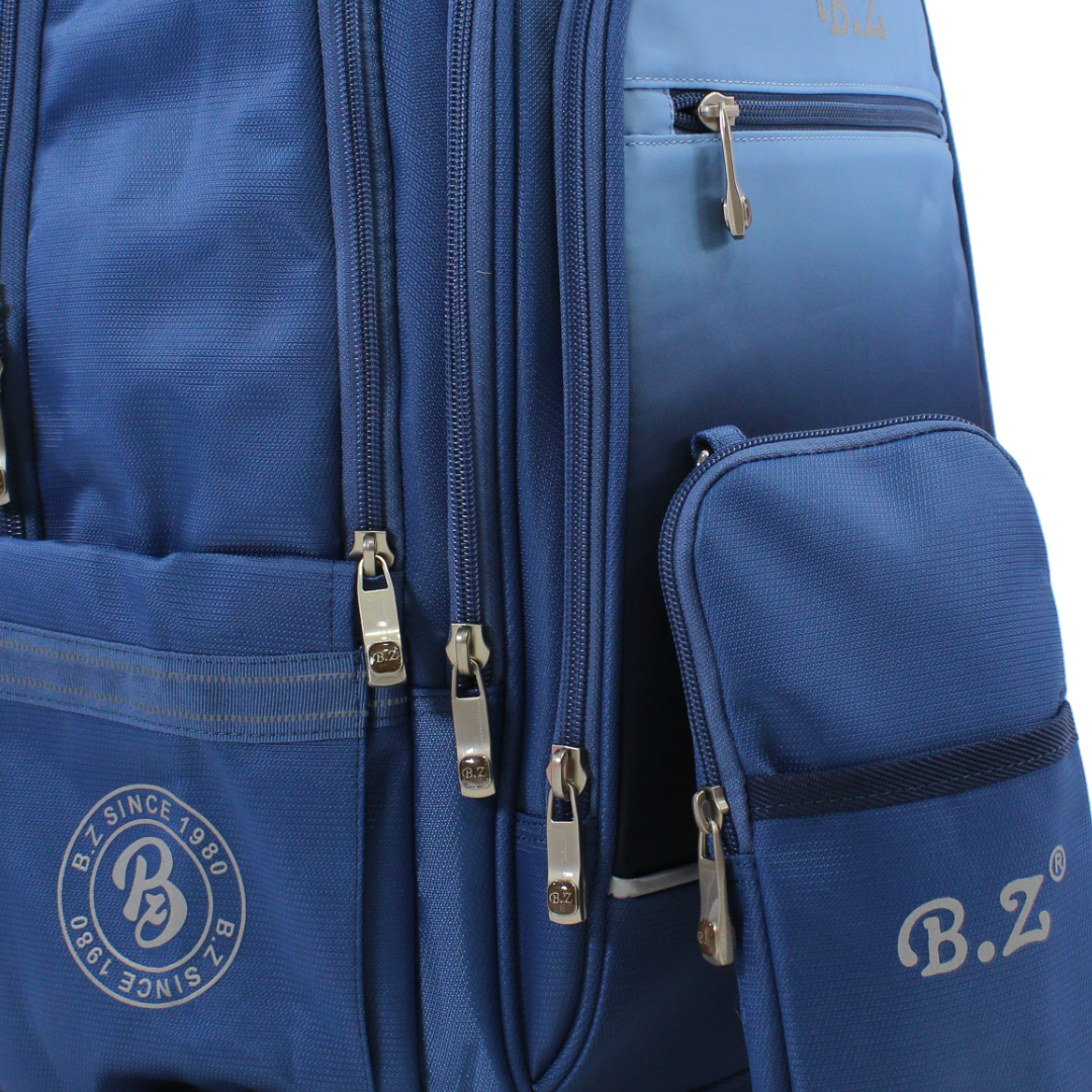 BZ Backpack 20 Inches with Trolley Sleeve + Pencil Case – Blue