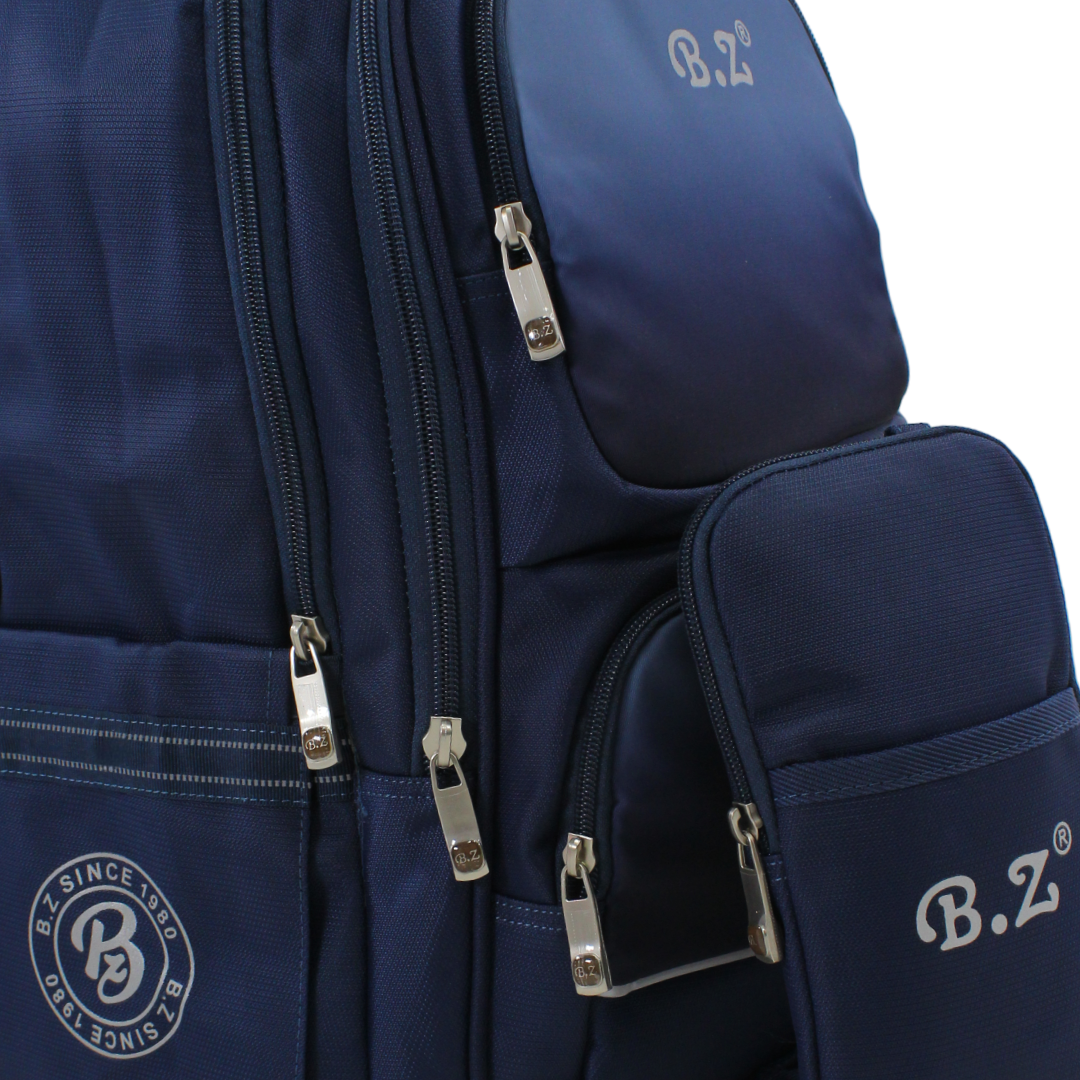 BZ Backpack 20 Inches with Trolley Sleeve + Pencil Case – Navy