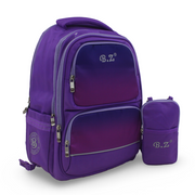 BZ Backpack with Trolley Sleeve 20 Inches + Pencil Case – Dark Purple