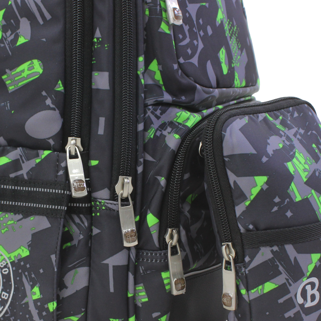 BZ Litters Backpack with Trolley Sleeve 20 Inches + Pencil Case – Black