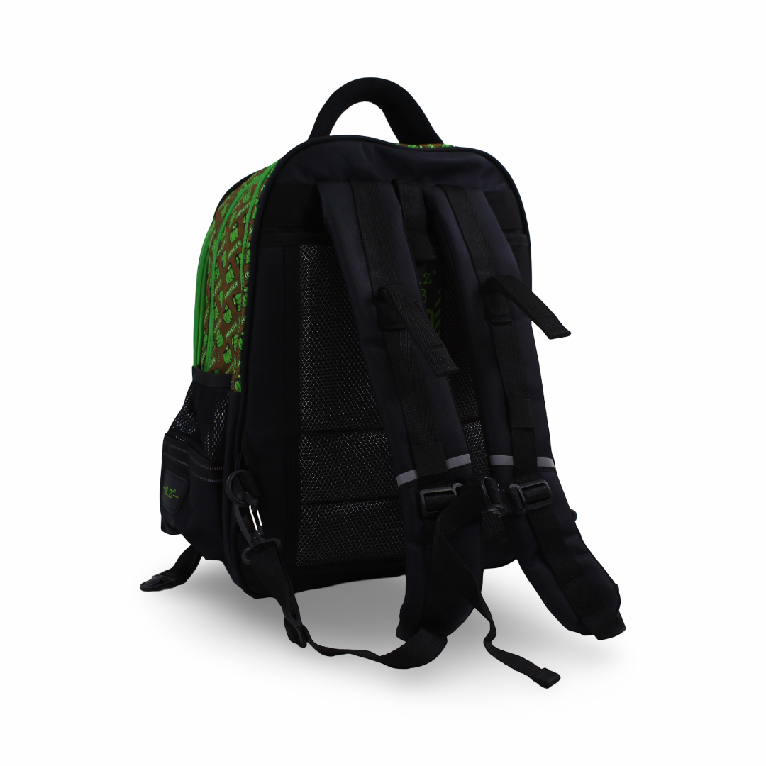 BZ Hulk's Hand Backpack 16 Inches Trolley Sleeve – Black & Green