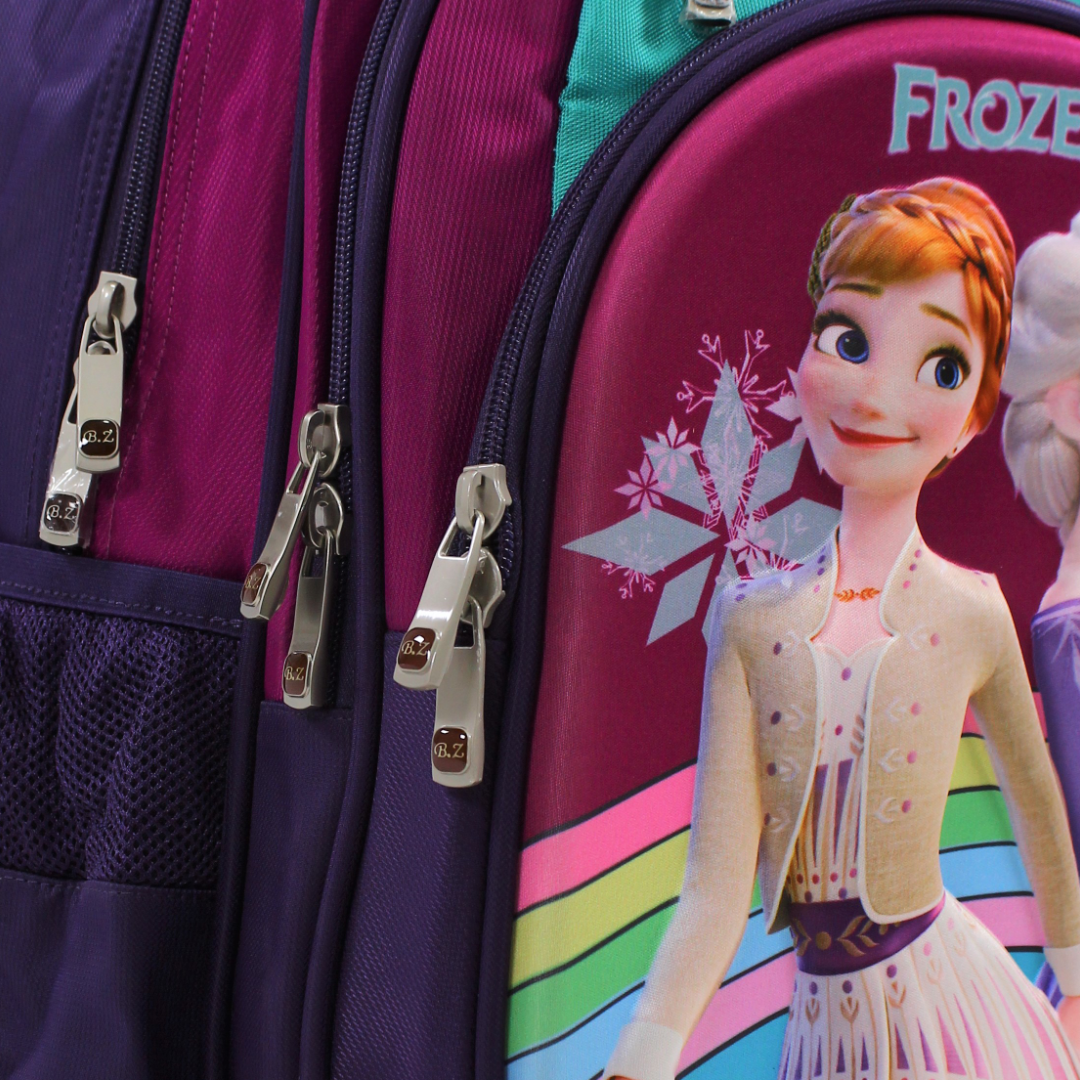 BZ Frozen Backpack 15 Inches – Purple & Fuchsia
