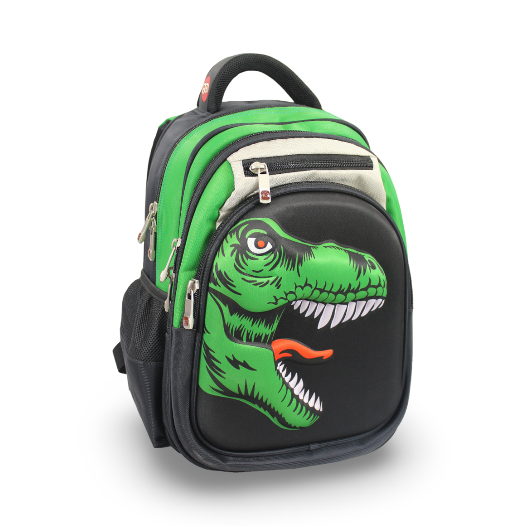 BZ T-Rex Backpack 16.5 Inches – Black & Green
