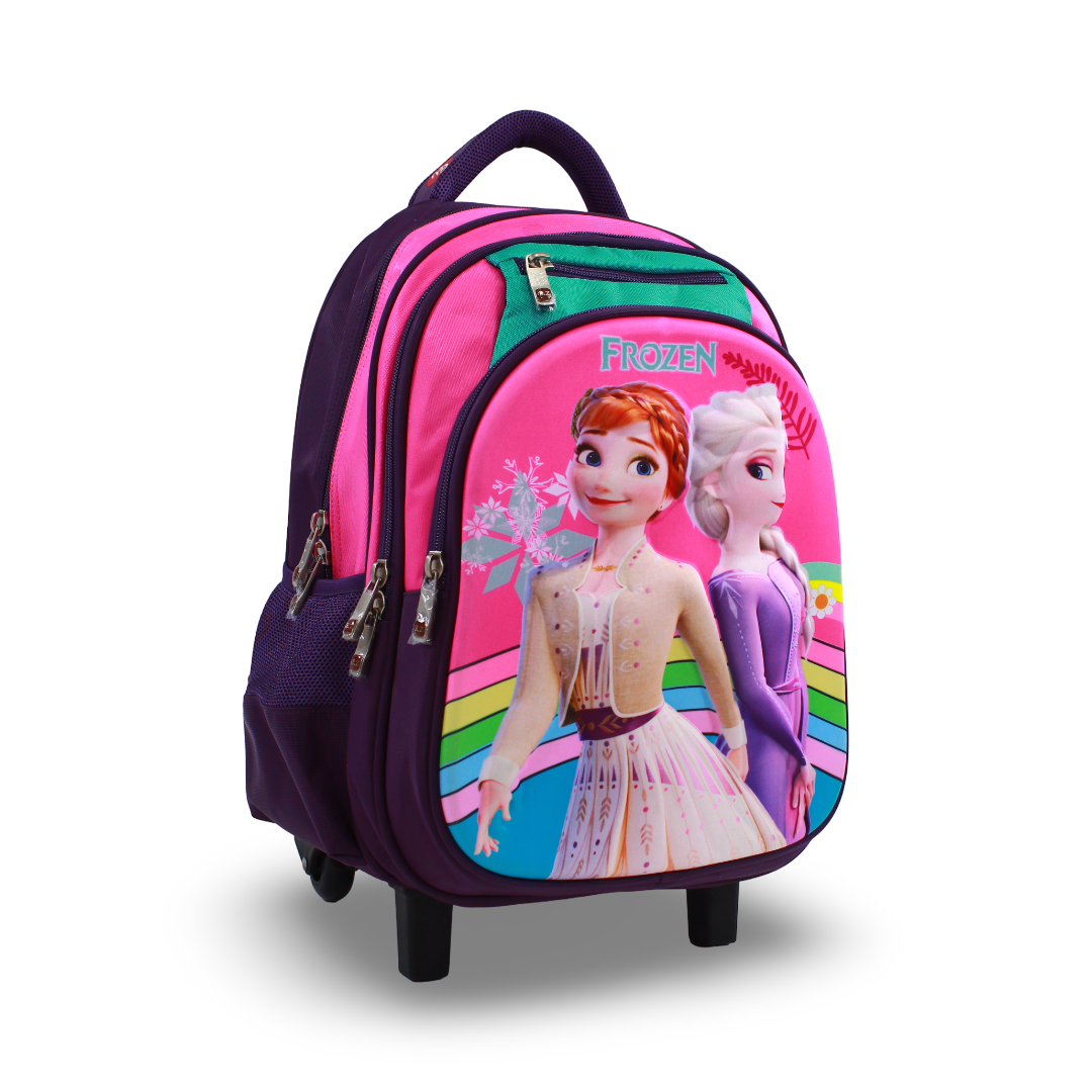 BZ Frozen Trolley Bag 15 Inches – Purple & Pink