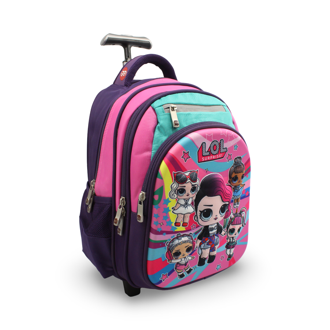 BZ LOL Trolley Bag 15 Inches – Purple & Pink