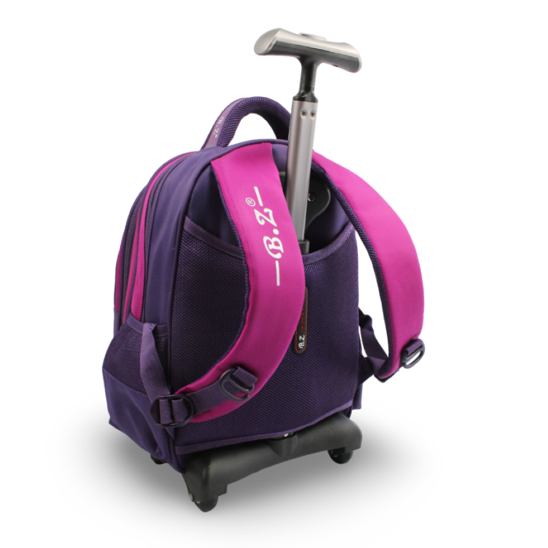 BZ Unicorn Trolley Bag 15 Inches – Purple & Fuchsia