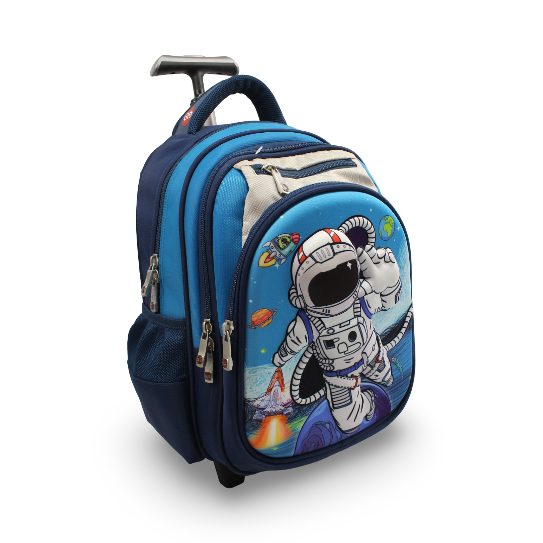BZ Astronaut Trolley Bag 15 Inches – Turquoise & Navy