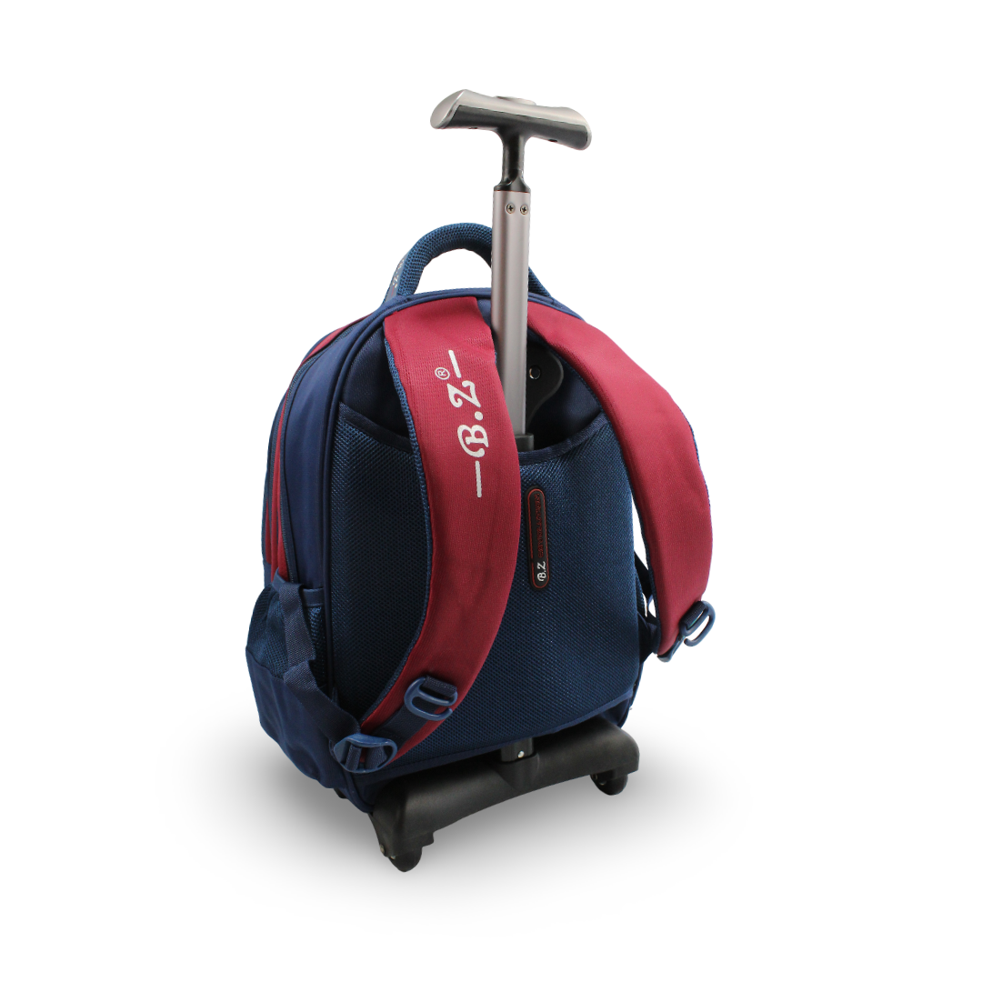 BZ Spider-Man & Batman Trolley Bag 15 Inches – Burgundy & Navy