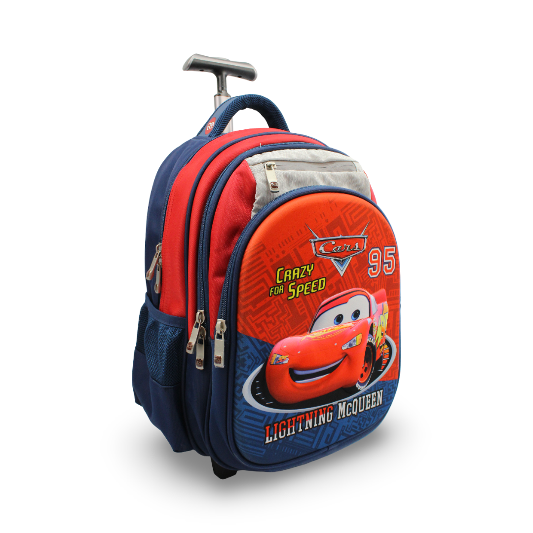 BZ Cars Trolley Bag 15 Inches – Red & Navy