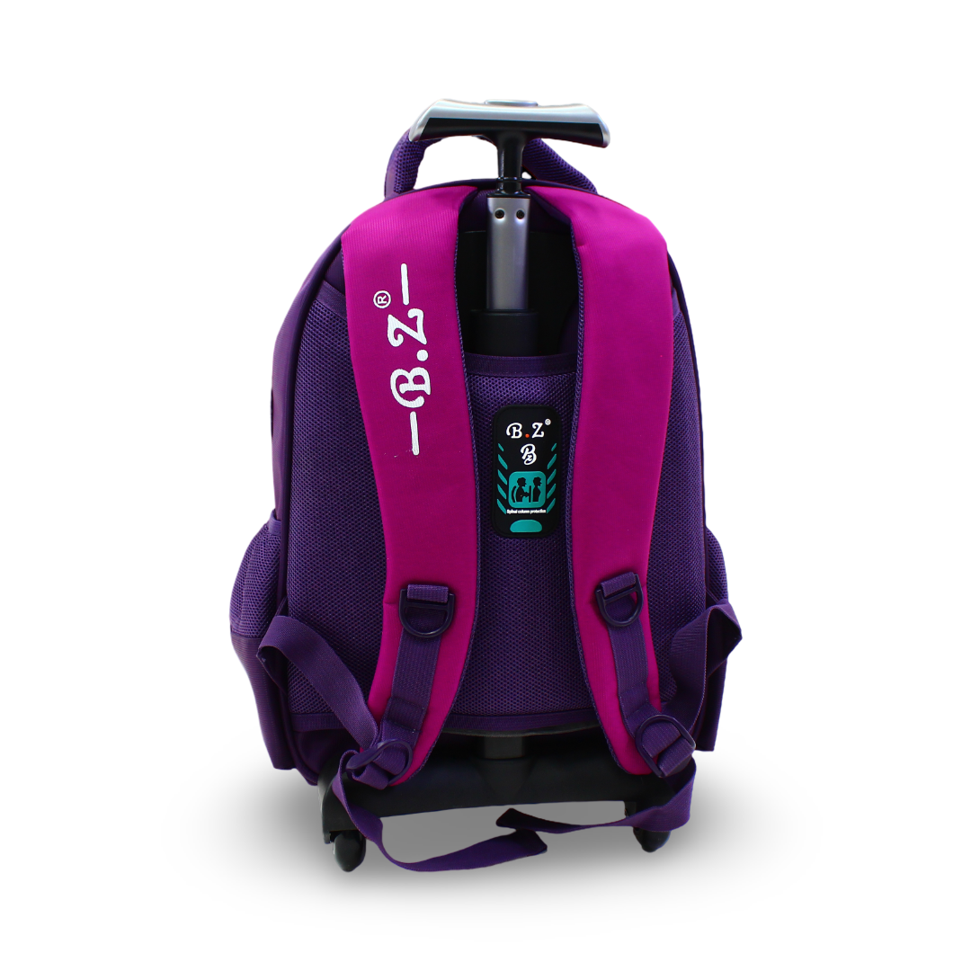 BZ Unicorn Trolley Bag 16.5 Inches – Fuchsia & Purple