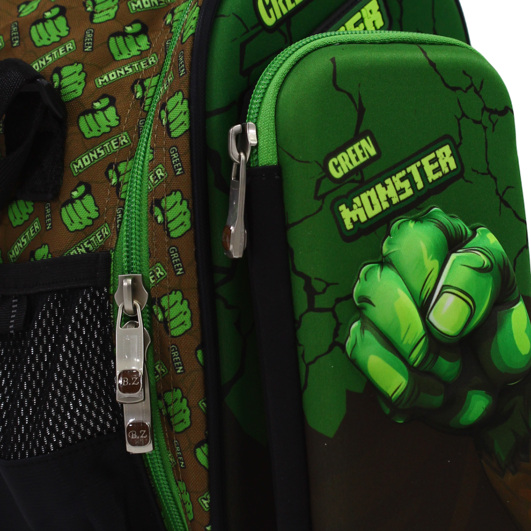 BZ Hulk's Hand School Set (Lunch Bag + Pencil Case) – Green