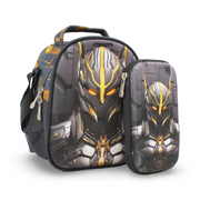 BZ Mecha Warrior School Set (Lunch Bag + Pencil Case) – Black