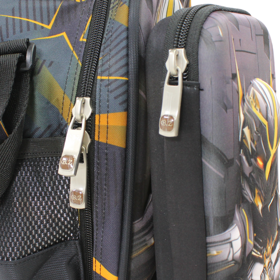 BZ Mecha Warrior School Set (Lunch Bag + Pencil Case) – Black