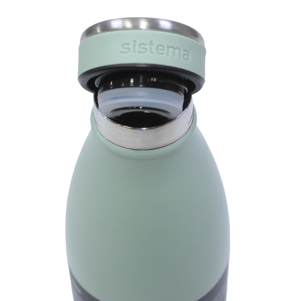 Sistema Double Walled Stainless Steel Water Bottle – Mint (750ml)