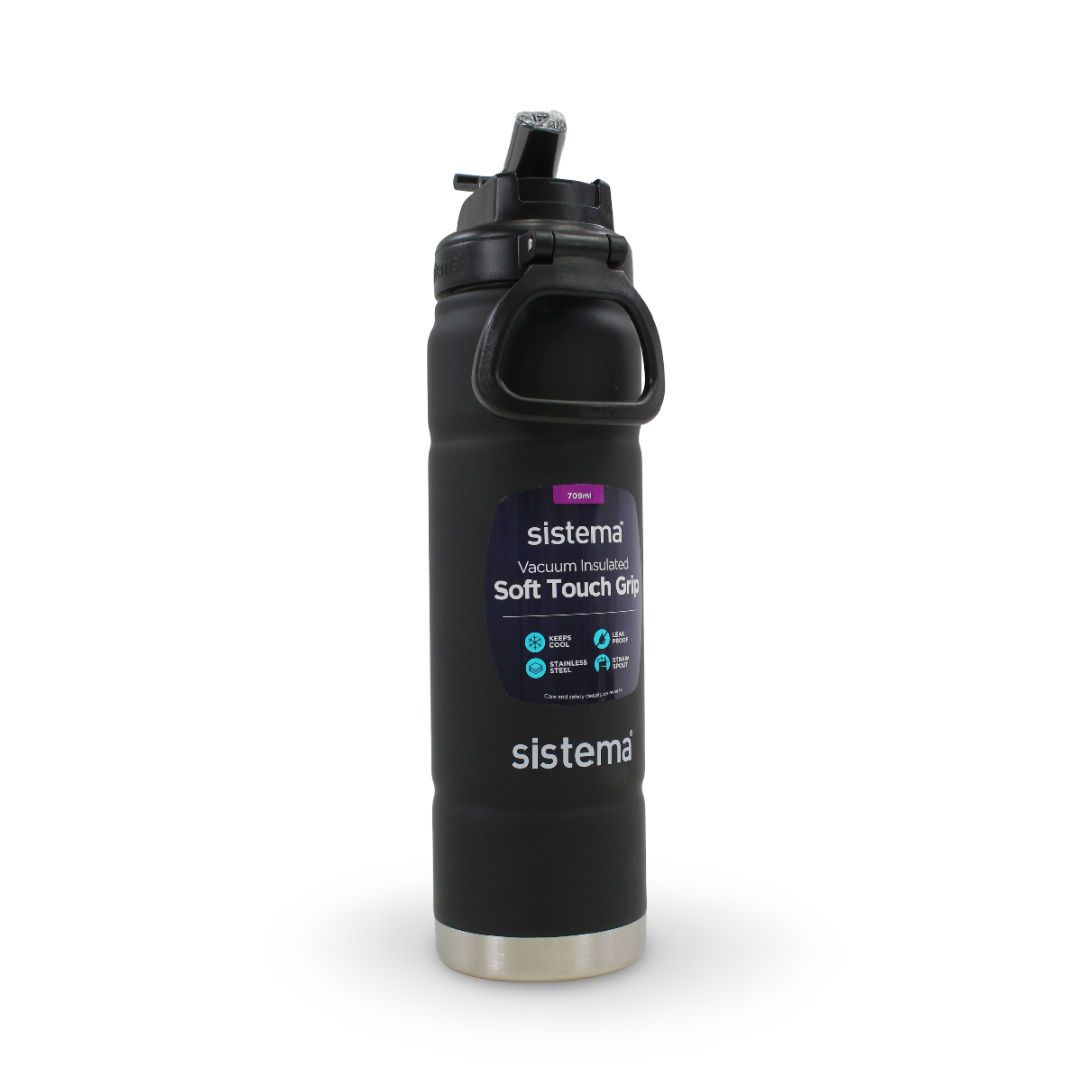 Sistema Hydrate Stainless Steel Water Bottle 700ml – Black