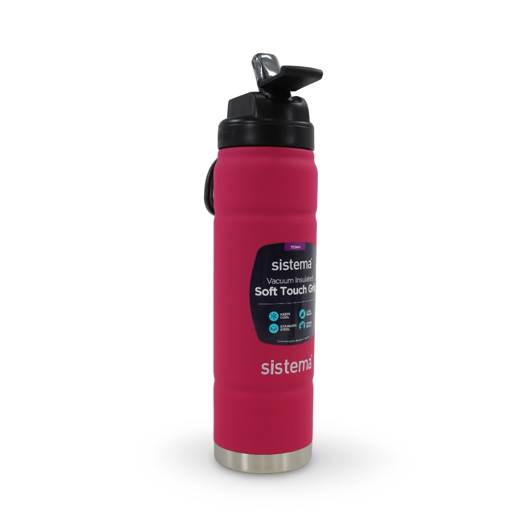 Sistema Hydrate Stainless Steel Water Bottle 700ml – Fuchsia