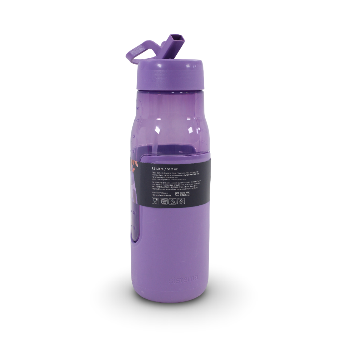 Sistema Flip Sipper Water Bottle 1.5ml – Purple