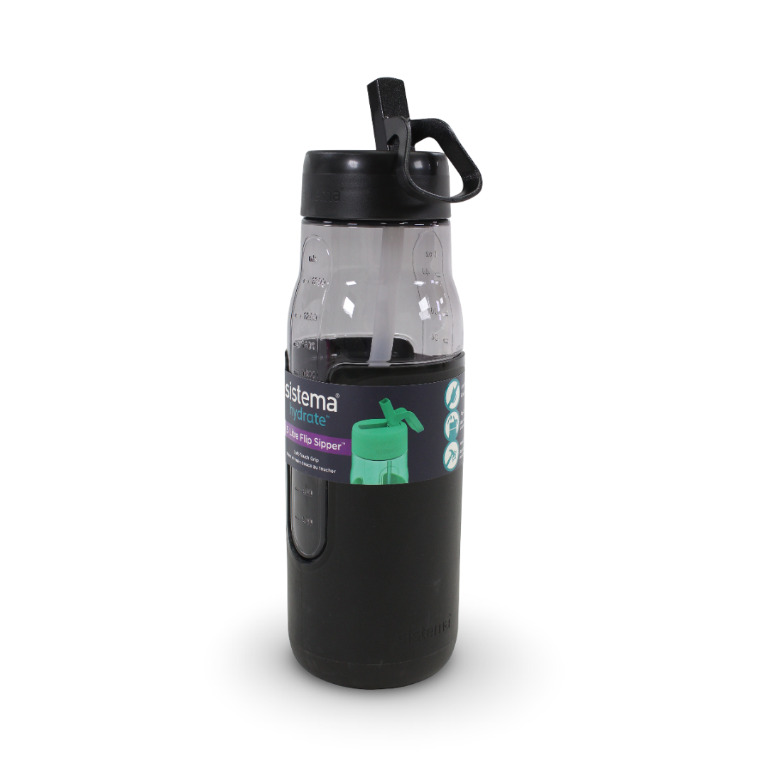Sistema Flip Sipper Water Bottle 1.5ml – Black