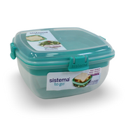 Sistema To Go Salad + Sandwich Food Storage 1.63L – Aqua