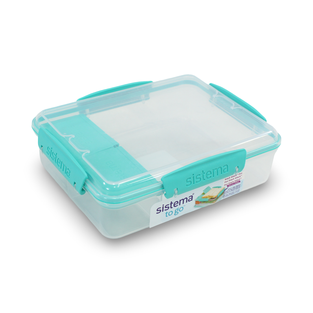 Sistema Snack Attack Duo To Go Lunch Box 975ml – Aqua - School