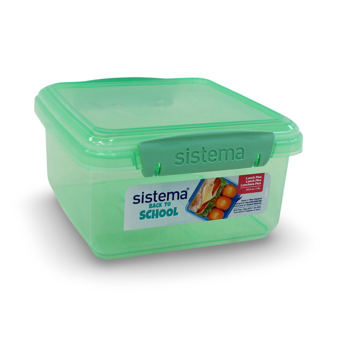 Sistema Lunch Plus Lunch Box 1.2L – Green - School