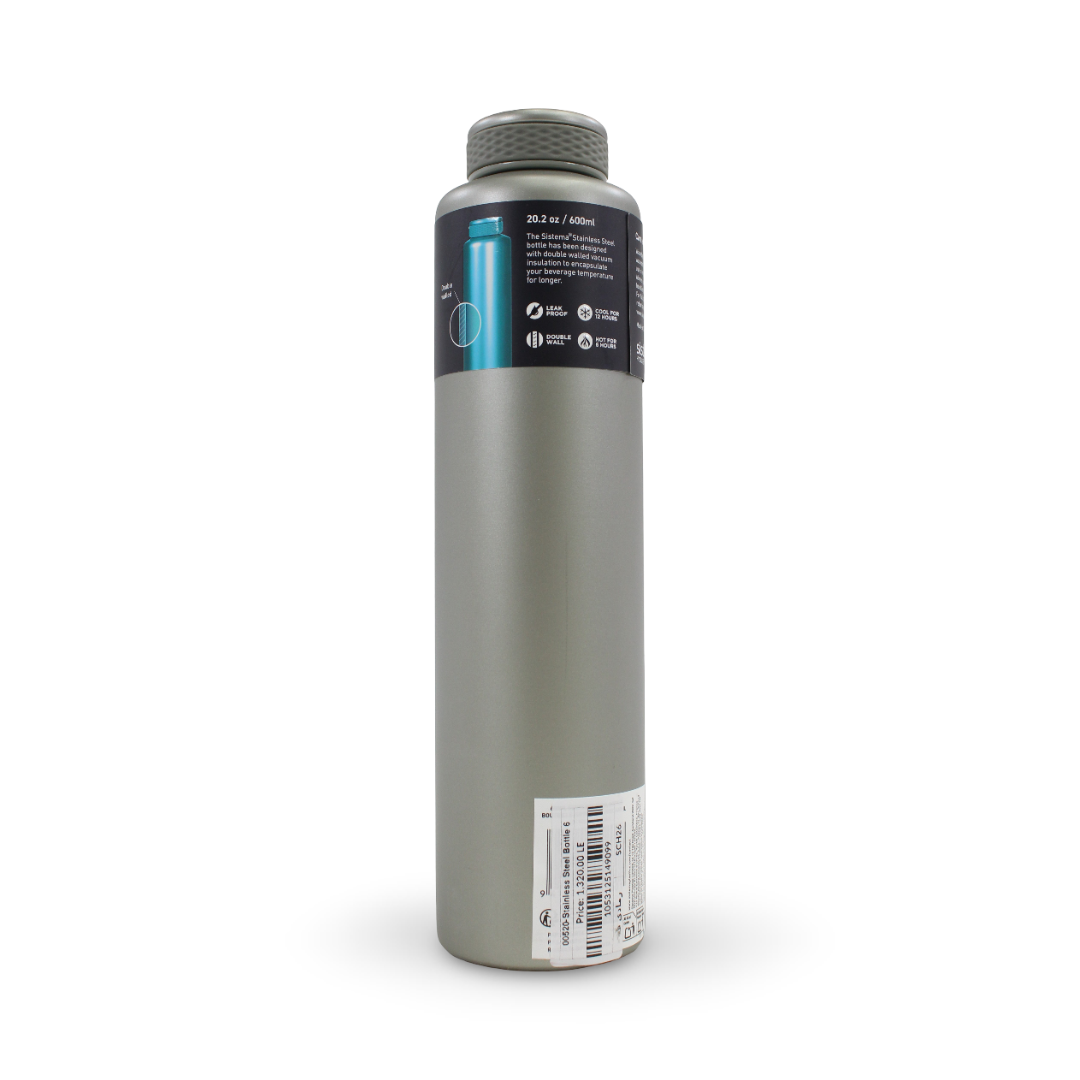 Sistema Hydrate Stainless Steel Water Bottle 600ml