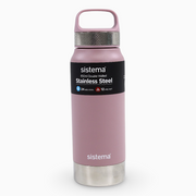 Sistema Stainless Steel Water Bottle – Pink