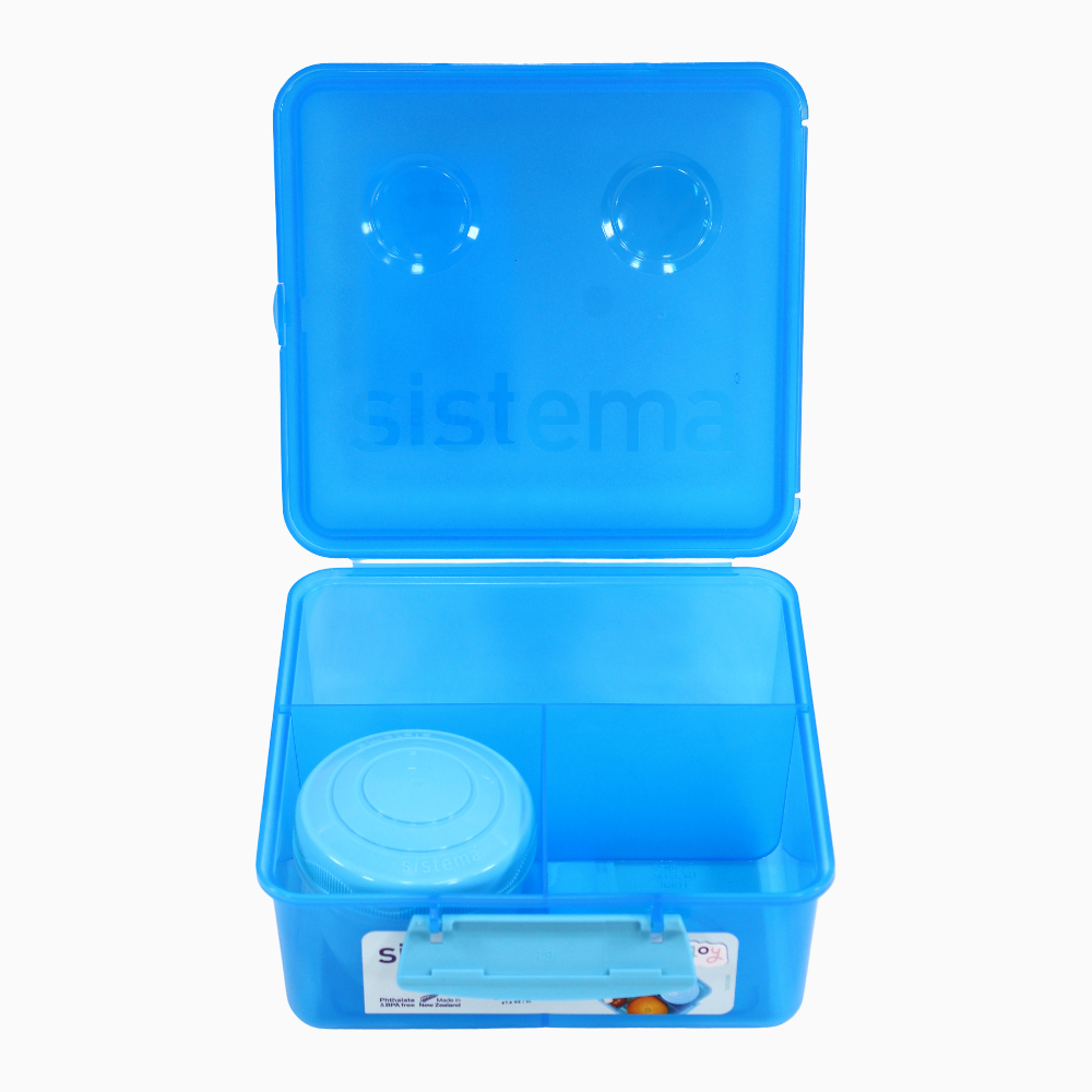 Sistema Plastic Lunch Box Blue- 2L