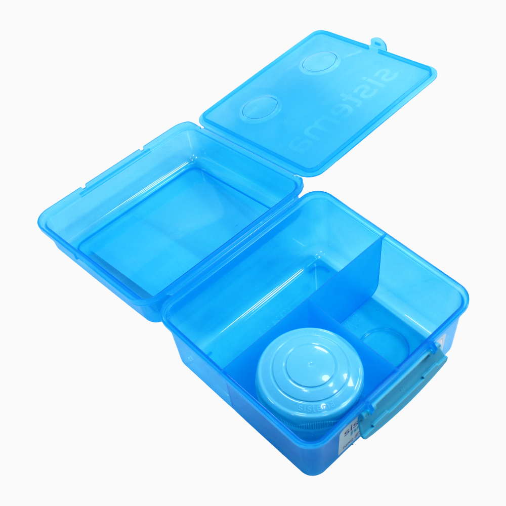 Sistema Plastic Lunch Box Blue- 2L