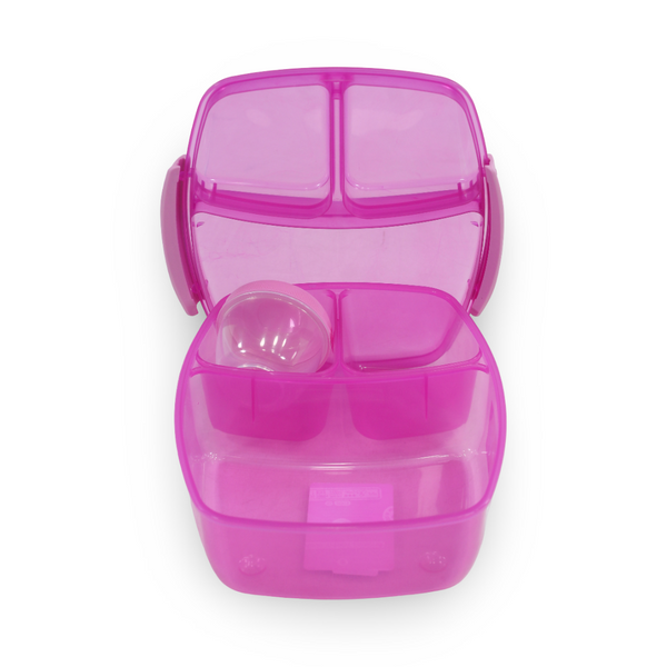 PINK SISTEMA 2L تريبل سبليت مع وعاء الزبادي لتخزين الطعام