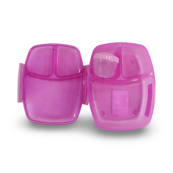 PINK SISTEMA 2L تريبل سبليت مع وعاء الزبادي لتخزين الطعام