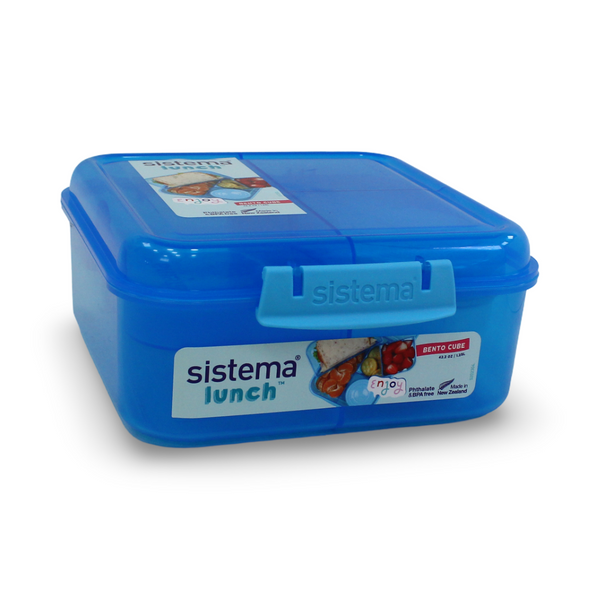 Sistema Bento Cube To Go Lunch Box 1.25L – Blue - School
