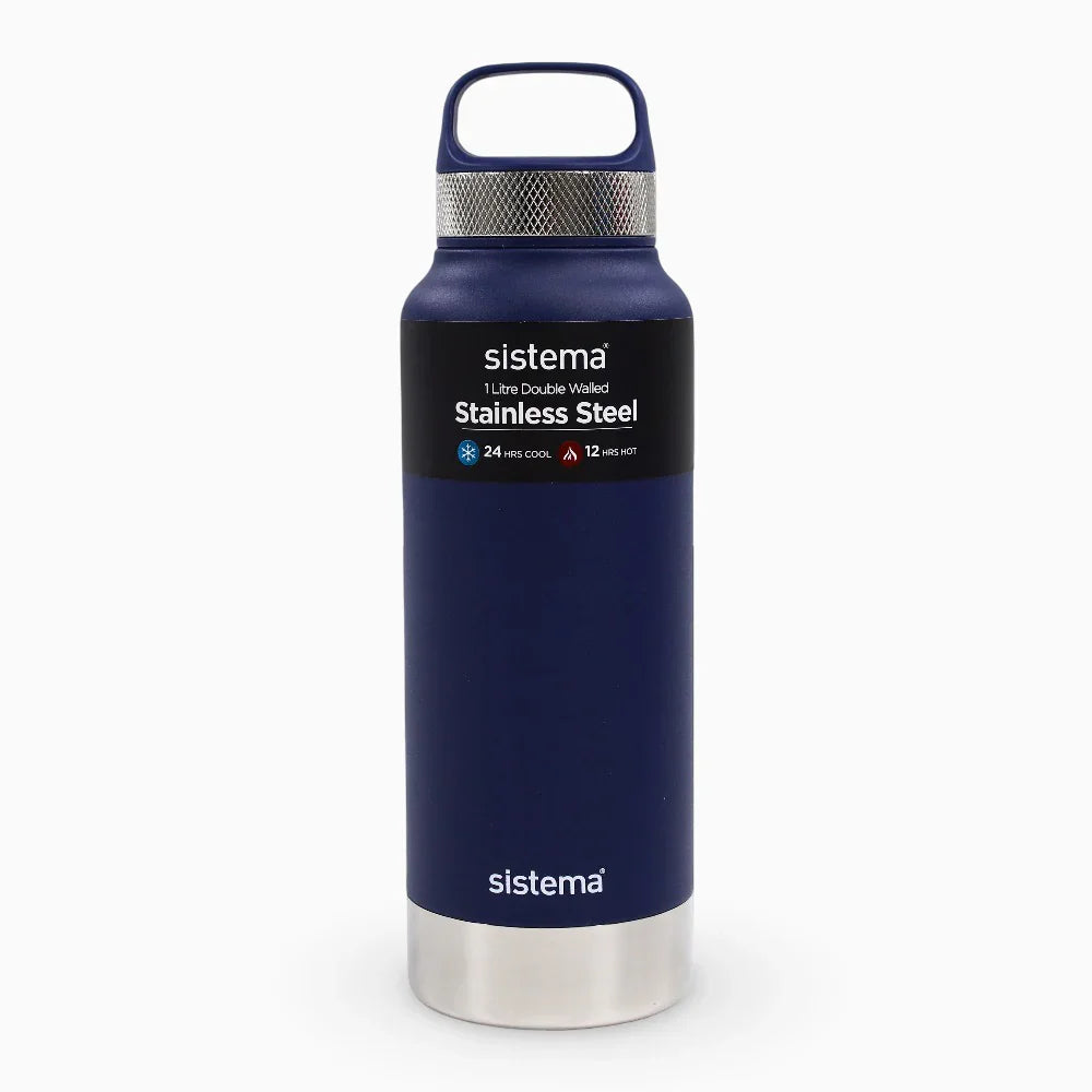 Stainless Steel Insulated Bottle – Navy