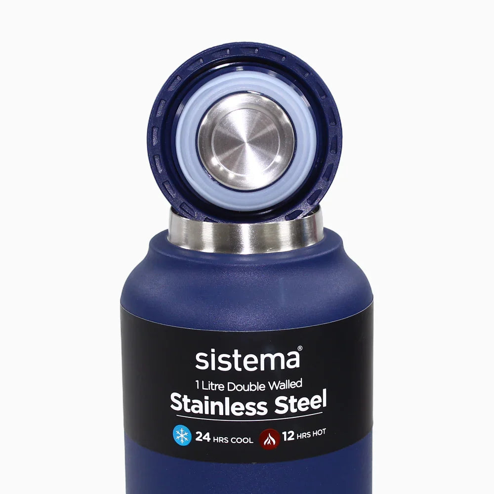 Stainless Steel Insulated Bottle – Navy