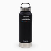 Sistema Stainless Steel Insulated Bottle – Black