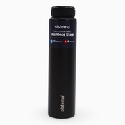 Sistema Stainless Steel Insulated Bottle – Black