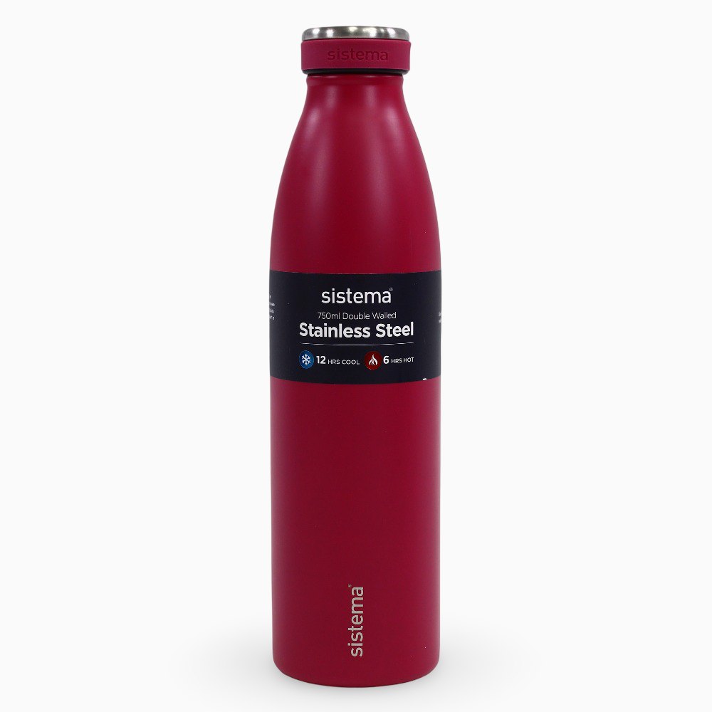 Sistema Stainless Steel Insulated Bottle – Fuchsia