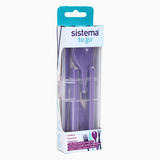 Sistema Plastic Cutlery Set – Purple