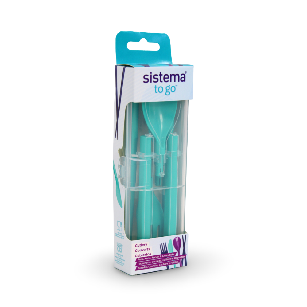 Sistema Fork Spoon & Knife Cutlery Set – Aqua
