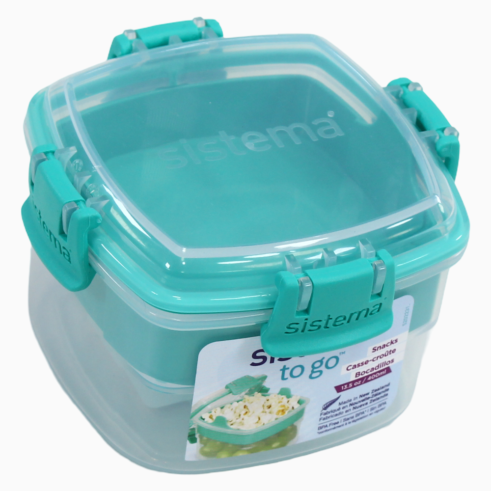 Sistema Snacks To Go Food Container 400ml – Aqua