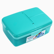 Sistema Slimline Quaddie Lunch Box 1.5L – Aqua - School
