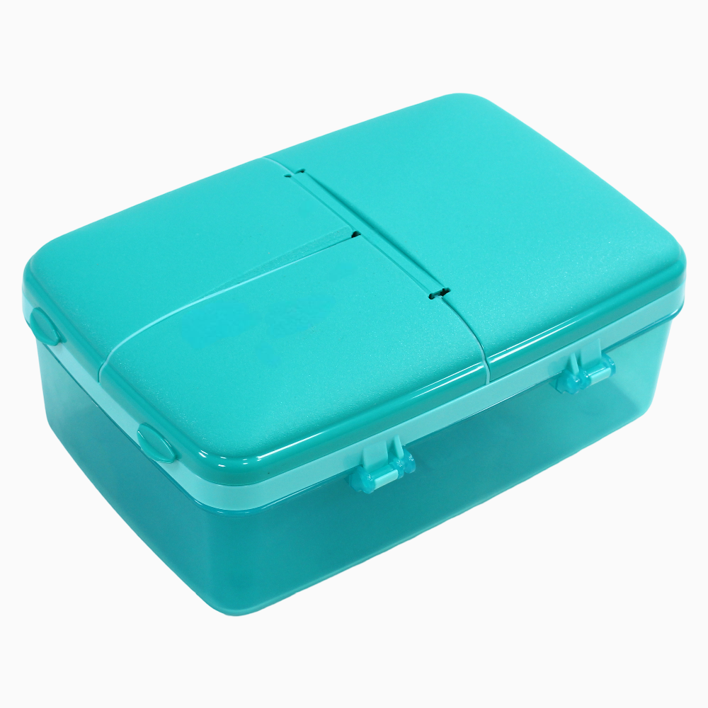 Sistema Slimline Quaddie Lunch Box 1.5L – Aqua
