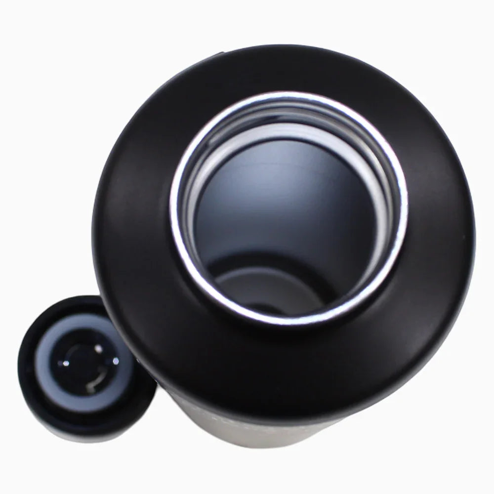 Sistema Insulated Bottle – Stainlees Steel Black 600ml