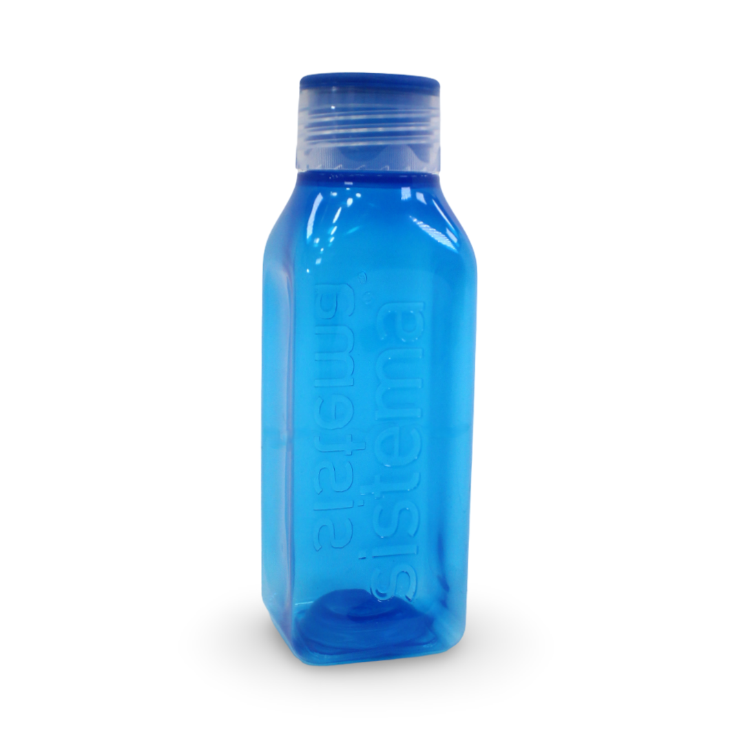 Sistema Hydrate Square Bottle 475ml – Blue - School