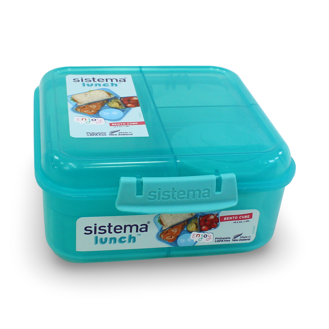Sistema Bento Cube Lunch Box 1.25L – Aqua - School