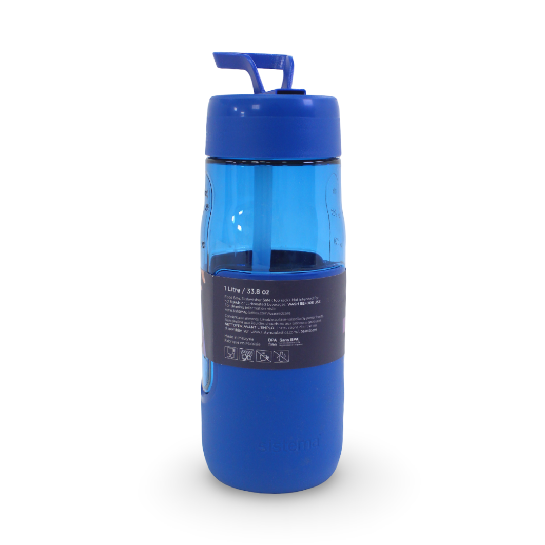 Sistema Hydrate Flip Sipper Insulated Water Bottle 1L – Blue