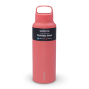 Sistema Double Walled Stainless Steel Water Bottle – Salmon (1L)